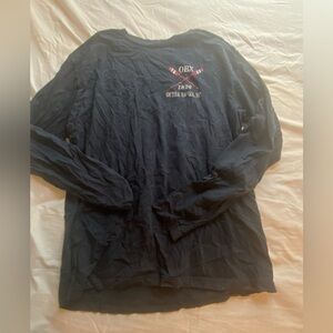 Outer Banks Navy Long Sleeve T shirt